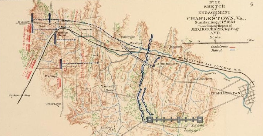 Map of Charlestown, VA